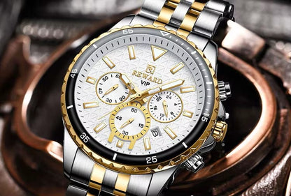 REWARD 81101 VIP Business High Quality Watch Original Stainless Steel Date Display Watch For Men's