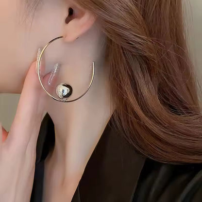 Exaggerated Large Circle Hoop Earrings Women Jewelry