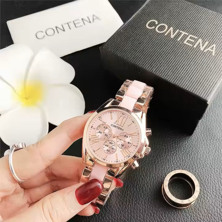 Multi color Fashion New Business Watch Simple and Ladies Watch Luxury Fashion Quartz Watch