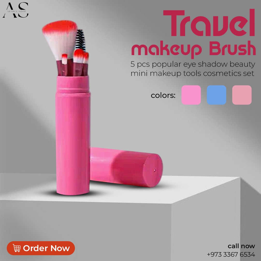 Travel makeup Brush set 5 pcs popular eye shadow beauty mini makeup tools cosmetics set